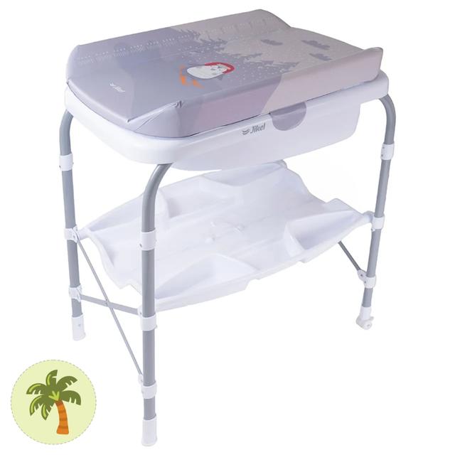 Jikel - Ripple Standing Bath & Changing Table - Grey