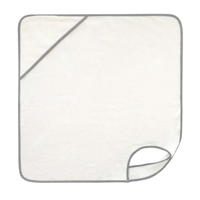 Tiny Toes - Apron Towel With Piping - Grey