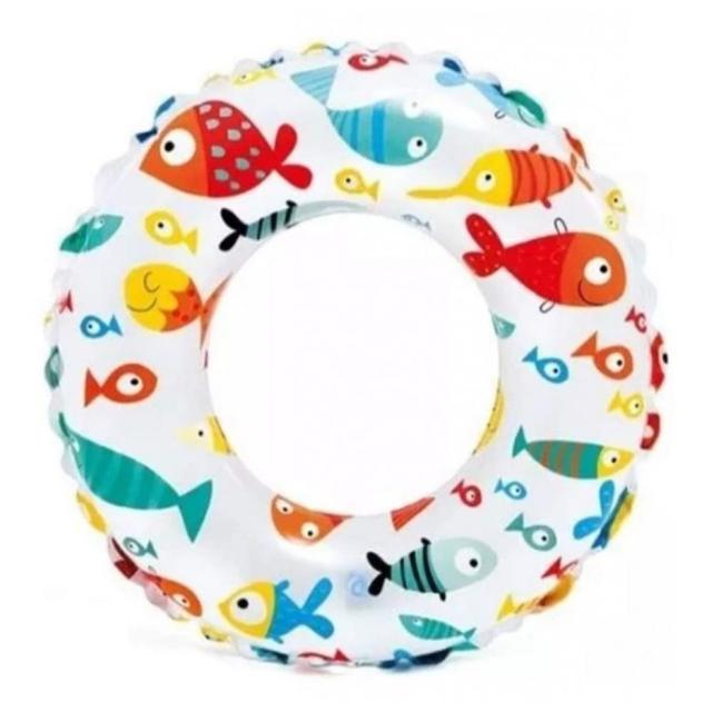 Buddiez - Inflatable Swimming Ring - Fishes Print - 51 cm