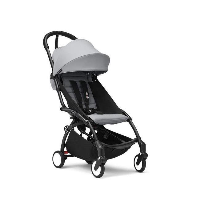Stokke - YOYO 3 - Black Frame With Free 6+ Color Pack - Stone