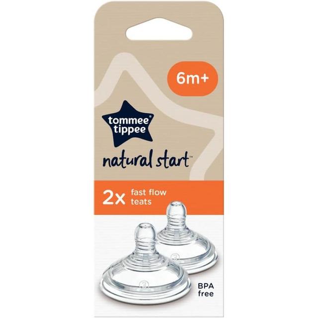 Tommee Tippee - Bottle Teats Fast Flow 6m+ - Pack of 2
