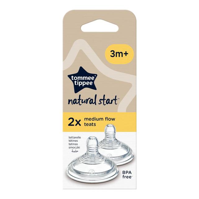 Tommee Tippee - Bottle Teats Medium Flow 3m+ - Pack of 2