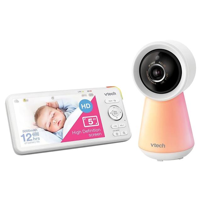 Vtech - Smart Wifi 1080P Monitor w/ Remote Access 5-inch - White