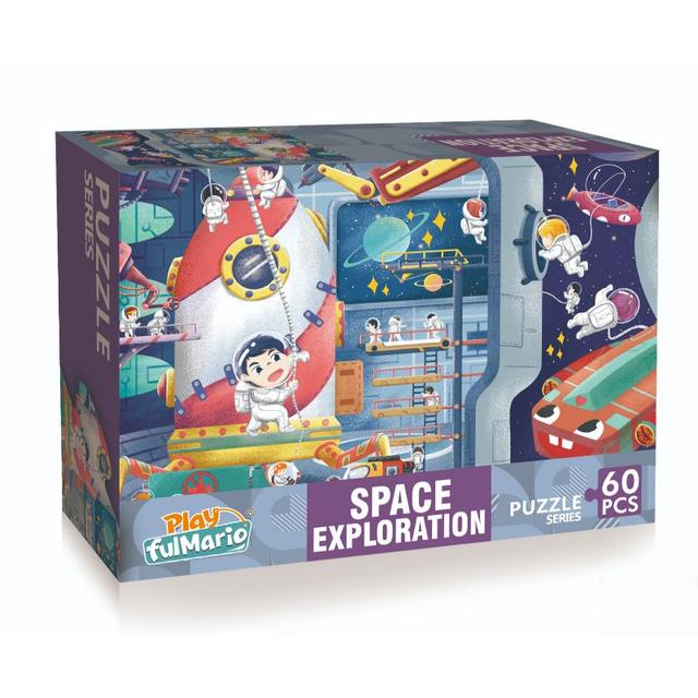 Little Learners - Space Exploration Puzzle 60pcs
