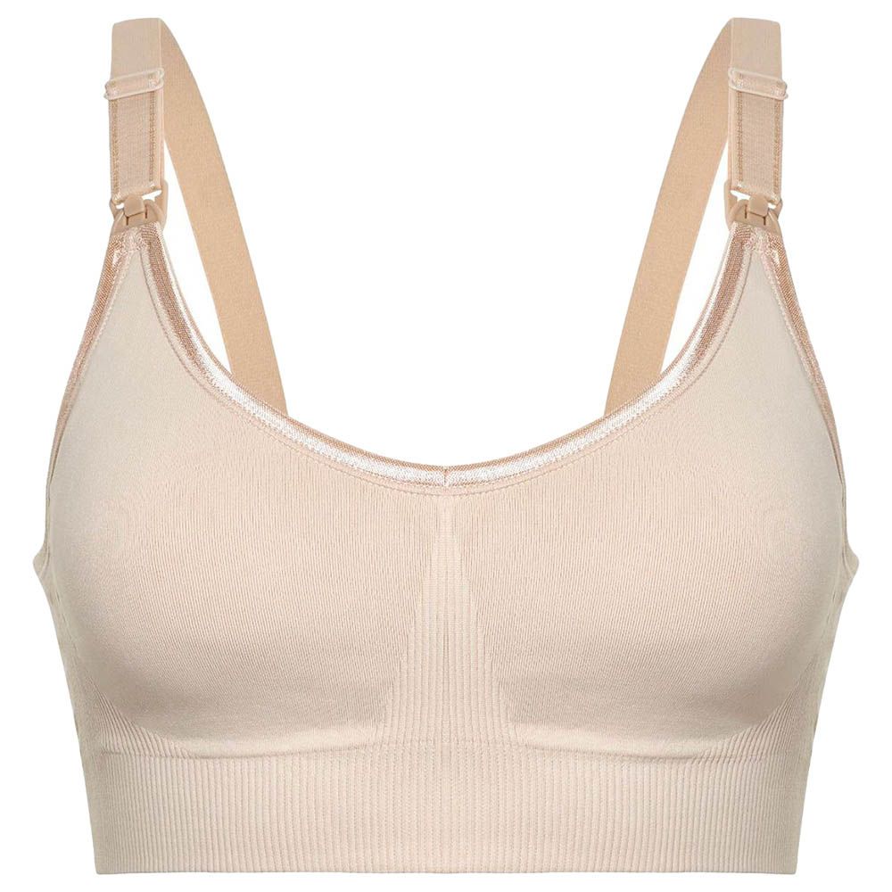 Blooming Blossom - Wire Free Nursing Bra - Beige