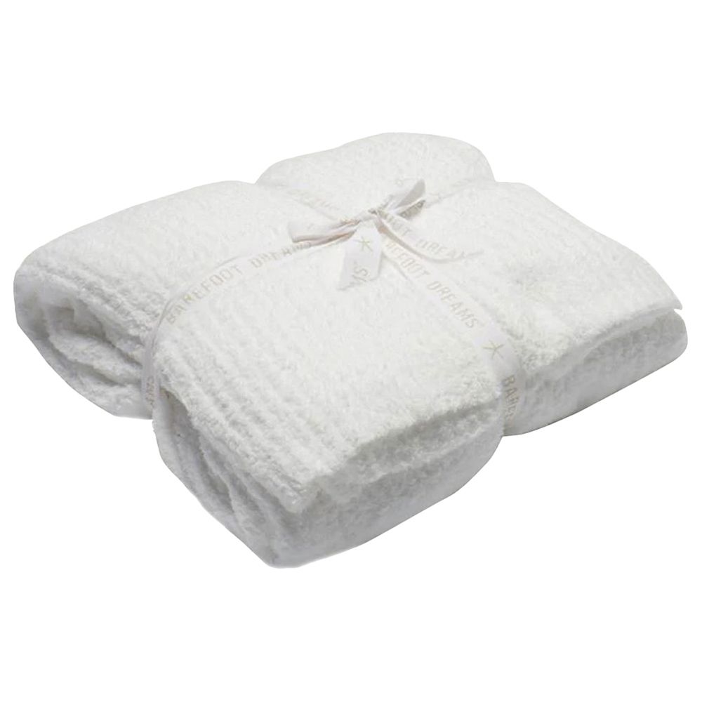 Barefoot Dreams - CC Ribbed Bed Blanket King - White