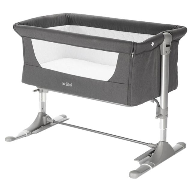 Jikel - Nova Bedside Crib - Charcoal