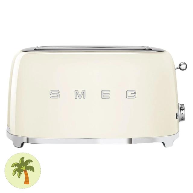 Smeg - 4 Slice Toaster 50's Retro Style - Cream