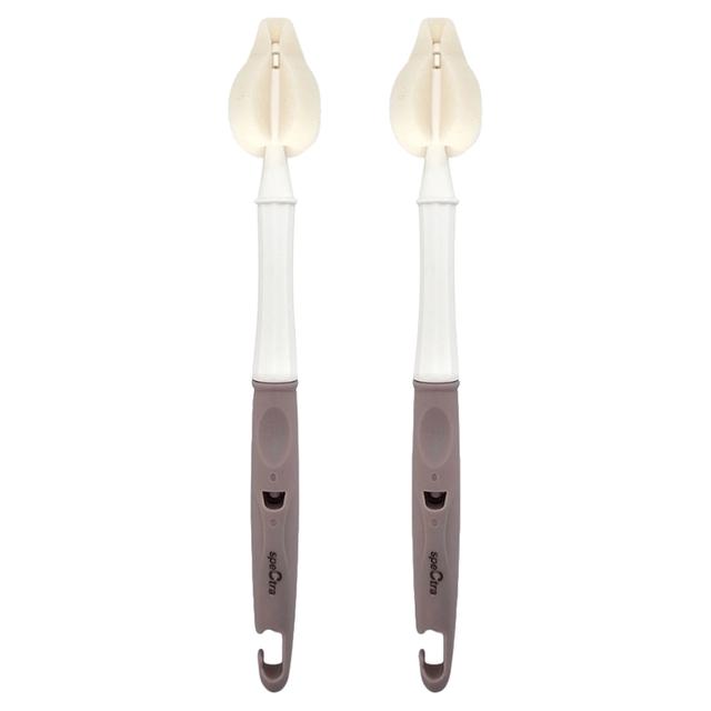 Spectra Baby - Sponge Teat Brush Set - 2pcs - Lavender