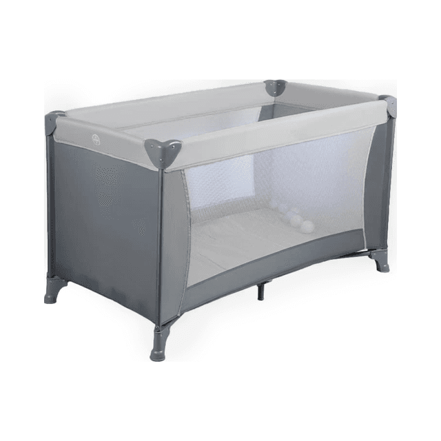 Bumble & Bird - 2-in-1 Travel Cot & Foldable Playpen - Grey