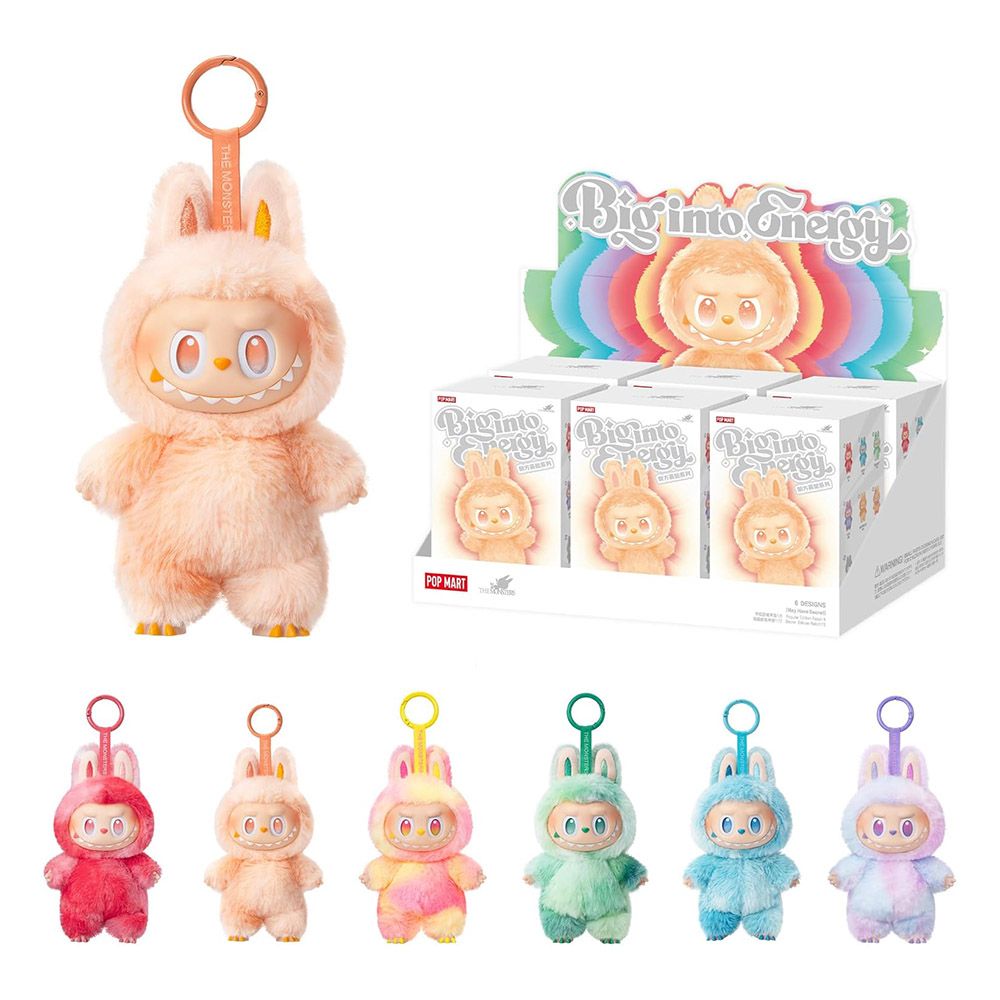 Pop Mart - Labubu The Monsters Big Into Energy Series Vinyl Plush Pendant - 6.69-Inch - Color May Vary - 1 Pc