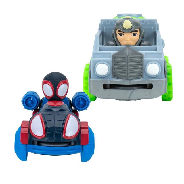 Marvel - Disc Launcher Vehicles - Miles Vs Rhino - Pack of 2