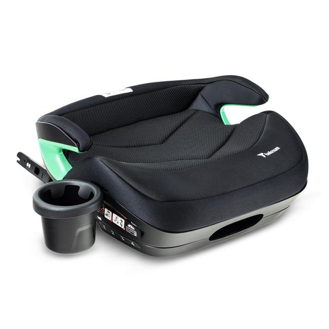 Teknum - I-Size Booster Car Seat With Cup Holder - Black