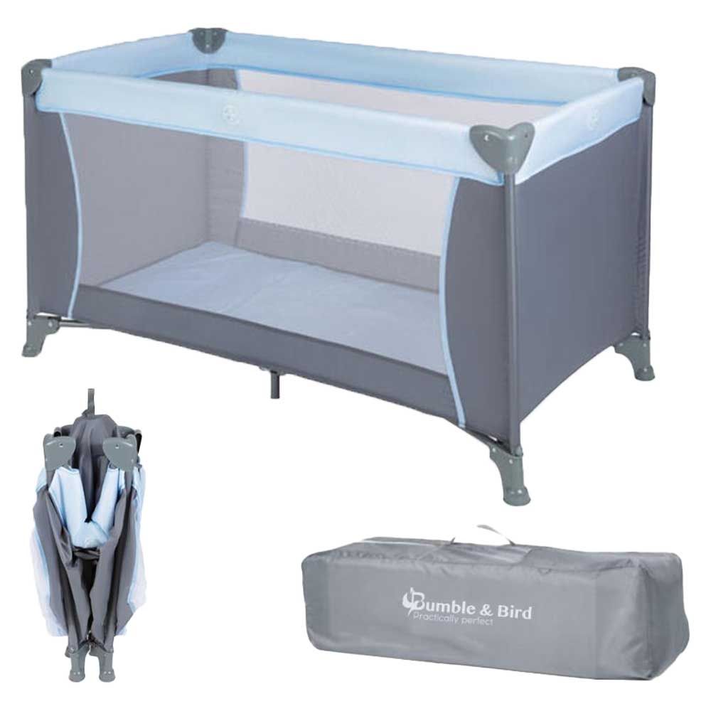 Bumble & Bird - 2-in-1 Travel Cot & Foldable Playpen - Blue