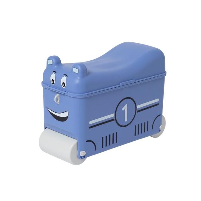 Little Rolla - Ride-On Suitcase - Blue Race Car
